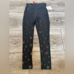 Spanx girls Black Star Pattern Leggings